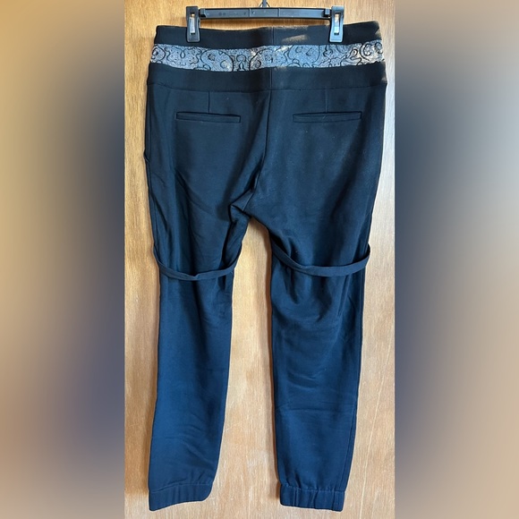 Nicopanda black jogger with see through and harness detail, size L - Picture 3 of 6